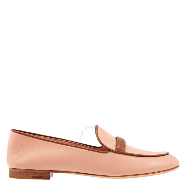 Gianvito Rossi Ladies Two-tone Leather Loafers