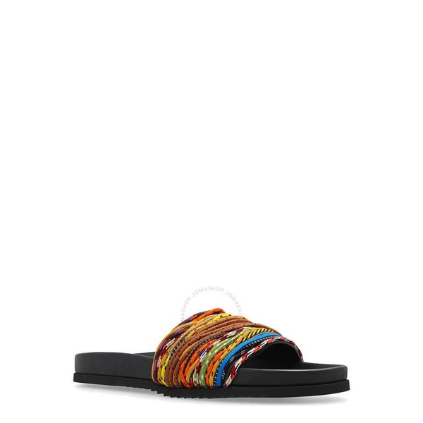 Burberry Melroy Cord Detail Slide Sandals