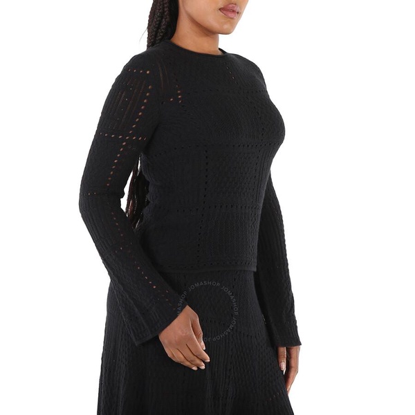 Chloe Ladies Black Knitted Pullover Jumper