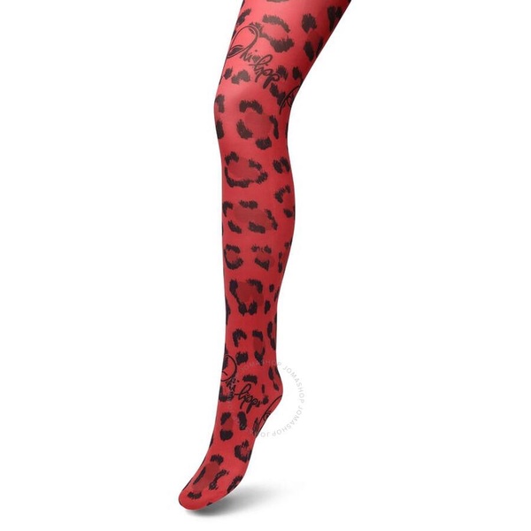 Philipp Plein Leopard Print Nylon Tights