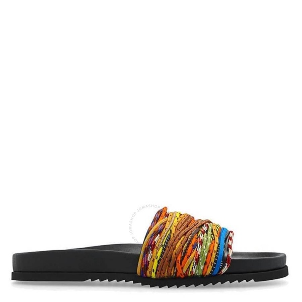 Burberry Melroy Cord Detail Slide Sandals