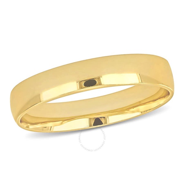 Amour 4mm Polished Finish Wedding Band in 14k Yellow Gold