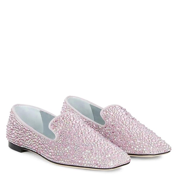 Giuseppe Zanotti Ladies Lumineux Crystal-embellished Loafers