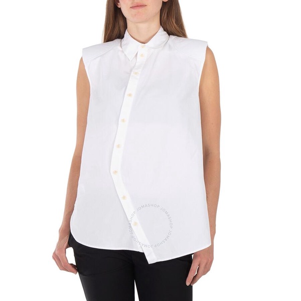 Tibi Eco Shirting Sleeveless Shoulderpad Shirt