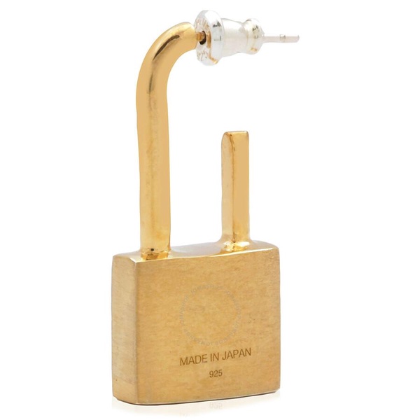 Ambush Gold Sterling Silver Padlock Single Earring