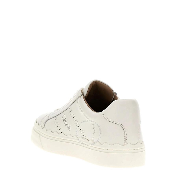 Chloe Lauren Leather Low-Top Sneakers