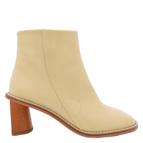 Rejina Pyo Ladies Beige Edith Leather Ankle Boots