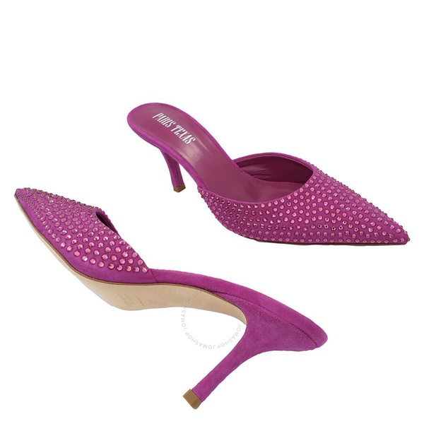 Paris Texas Ladies Pink Ruby Hollywood Pointed-Toe Mules