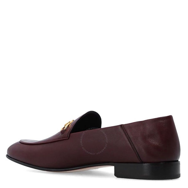 Salvatore Ferragamo Melbourne Gancini Ornament Loafers In Nebbiolo