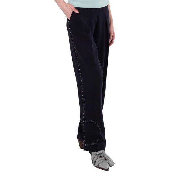 Victoria Beckham Ladies Midnight Slim Front Pleat Pants