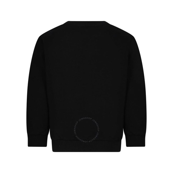 Balmain Kids Black Metallic Logo Sweatshirt