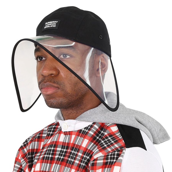 Burberry Men's Cap With Transparent Visor