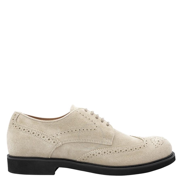 Tods Men's Wing-Tip Perforations Leather Lace-Up Derby Shoes