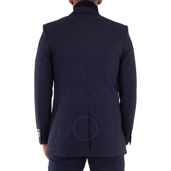 Balmain Men's Marine Double-Breasted Buttoned Blazer