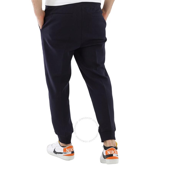 Calvin Klein Men's Blue Cotton-blend Logo Sweat Pants