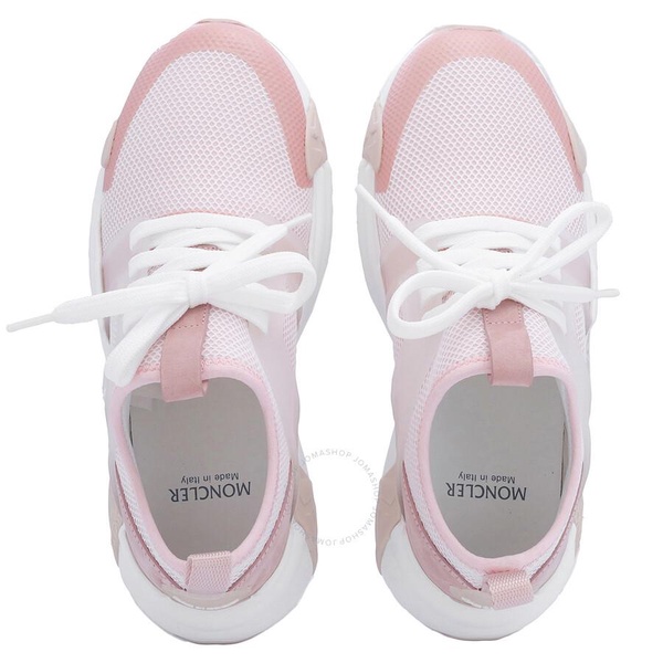 Moncler Ladies Open Pink Lunarove Sneakers