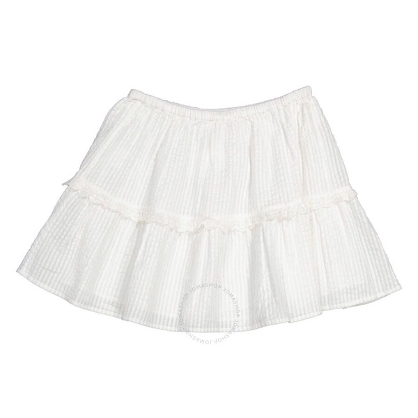 Bonpoint Blanc Lait Tiered Jupe Cattleya Cotton Skirt, Brand Size 12A