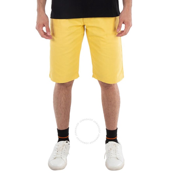 Raf Simons Men's Yellow Denim Skate Shorts