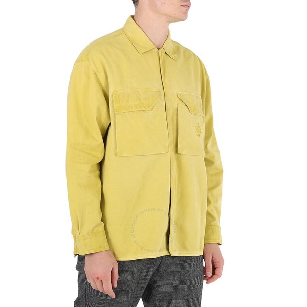 A Cold Wall Men's Cadmium Embroidered-logo Cotton Overshirt