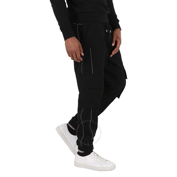 Balmain Men's Reflect Logo Cargo Track Pants