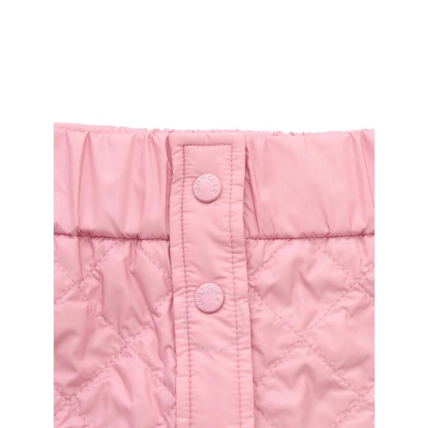 Moncler Kids Logo-Patch Quilted Miniskirt