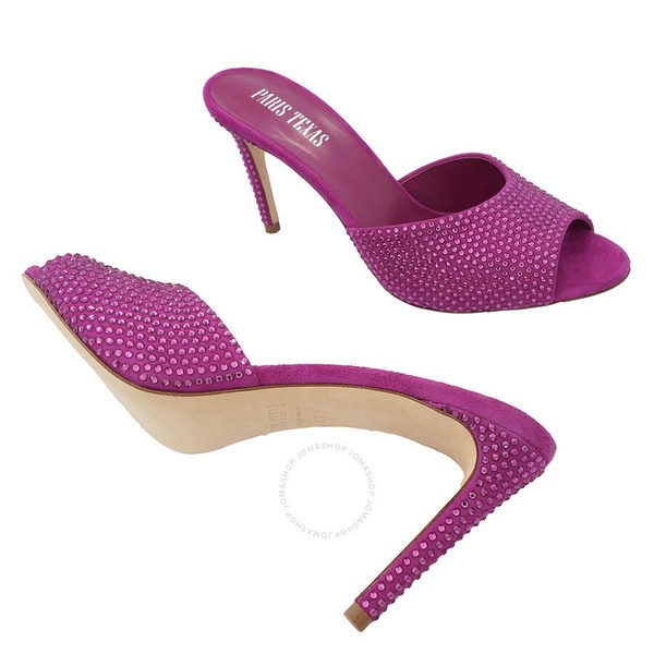 Paris Texas Ladies Pink Ruby Holly 105 Stiletto Mules