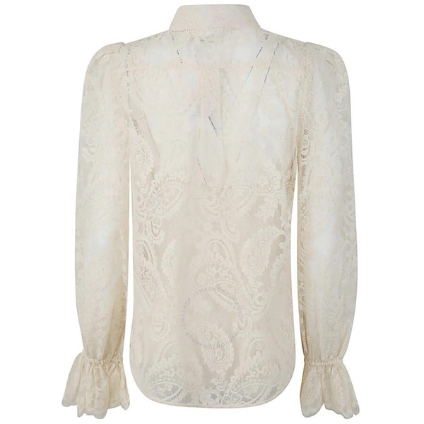 Zimmermann Ladies Cream Lyrical Lace Blouse