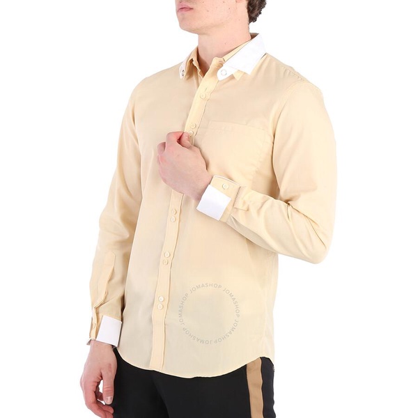 Burberry Contrast Double Collar Cotton Poplin Shirt