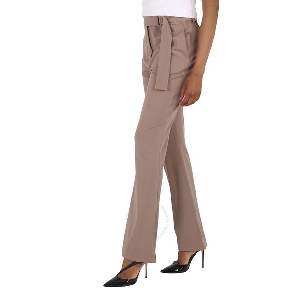 Acne Studios Ladies Mink Brown Pemilia High Waist Flare Trousers