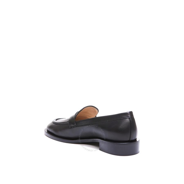 Stuart Weitzman Black Palmer Sleek Nappa Loafers