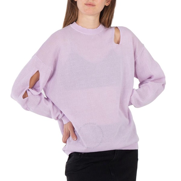 Tibi Dusty Lavendar Slit Detail Oversized Pullover