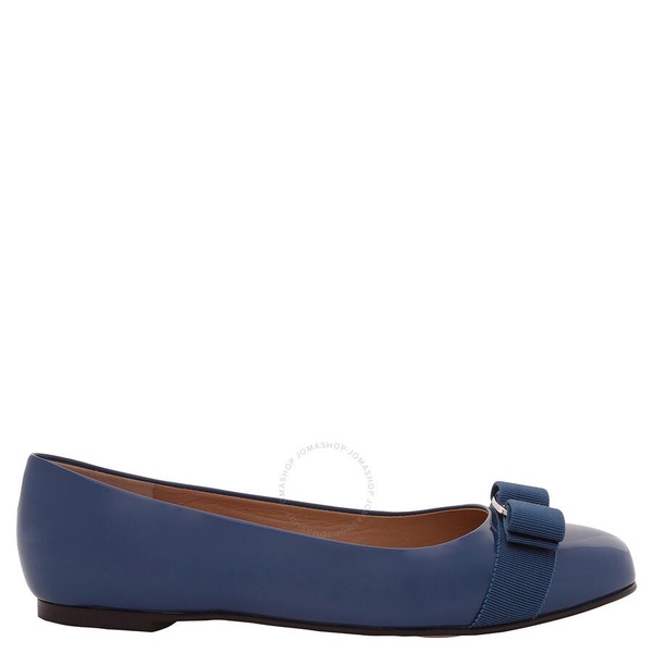 Salvatore Ferragamo Varina Ballet Flats In Blue