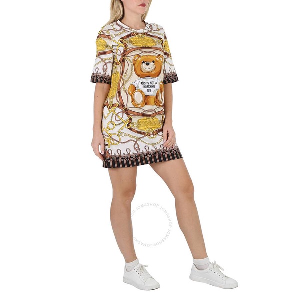 Moschino Teddy Bridle-Print T-Shirt Dress