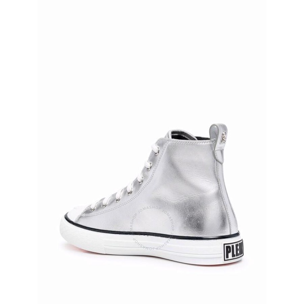 Philipp Plein Laminated Leather Hi-Top Sneakers Megastar