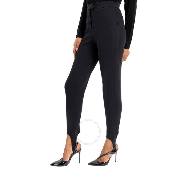 Burberry Black Cotton-blend High-waist Tailored Jodhpur Trousers