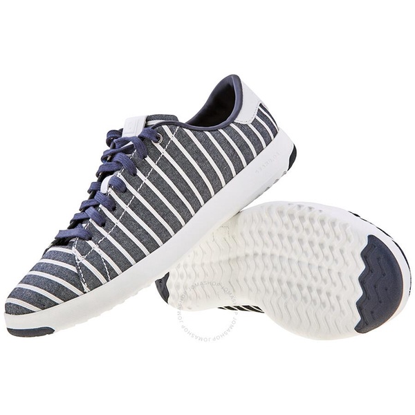 Cole Haan Ladies Blue, White Grandpro Tennis Sneaker