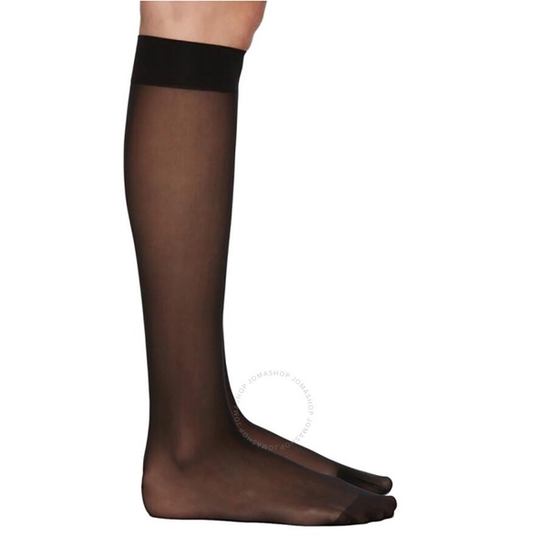 Wolford Ladies Nude 8 Sheer Knee-high Stockings In Black