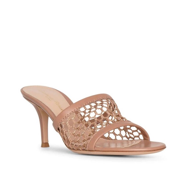 Gianvito Rossi Ladies Jamaica Praline Nappa Mule Sandals