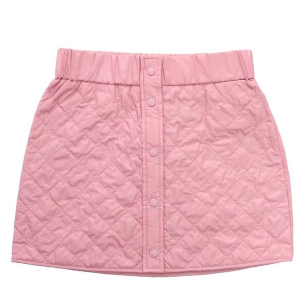 Moncler Kids Logo-Patch Quilted Miniskirt