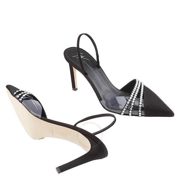 Giuseppe Zanotti Ladies Black Audrine Slingback 110 mm Pumps