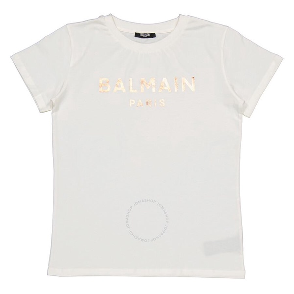 Balmain Kids Logo Print Jersey T-Shirt