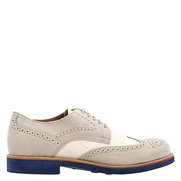 Tods Men's Perforated Two-Tone Nubuck Oxford Brogues