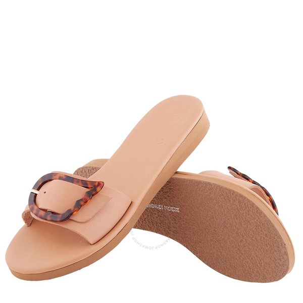 Ancient Greek Sandals Ladies Aglaia Wing Buckle Flat Sandals