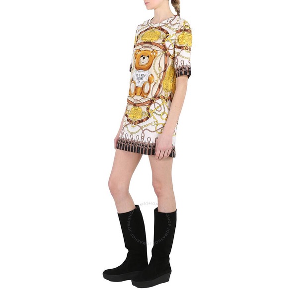 Moschino Teddy Bridle-Print T-Shirt Dress