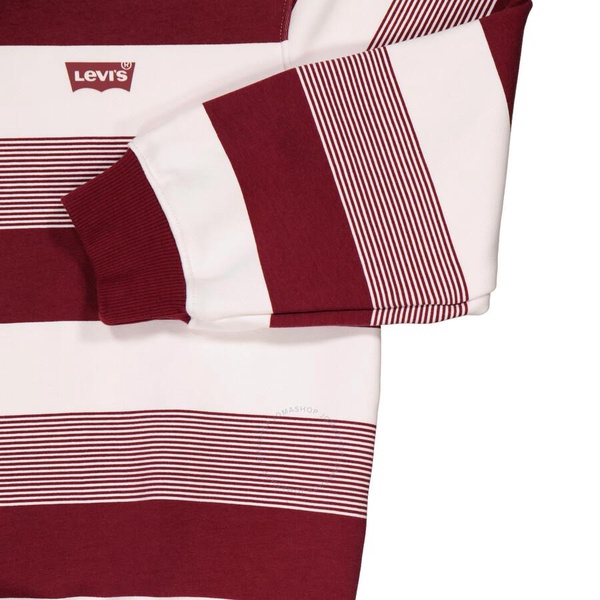 Levi's Boys Cabernet Stripe Crew Neck Sweatshirt