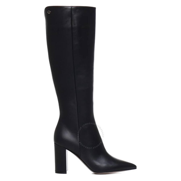 Gianvito Rossi Black Lyell Chunky Heel Boots