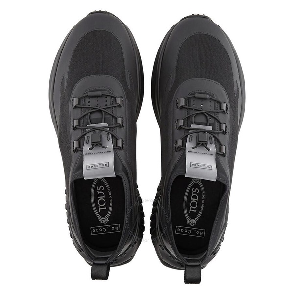 Tods No_Code J Men's Dark Tar Low Top Sneakers