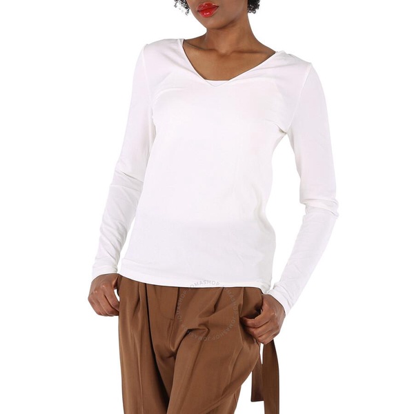 Wolford Ladies White Viscose V-neck Pullover