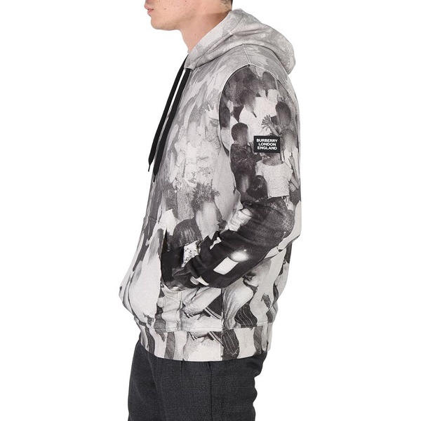 Burberry Men's Rave Print Cotton Hoodie