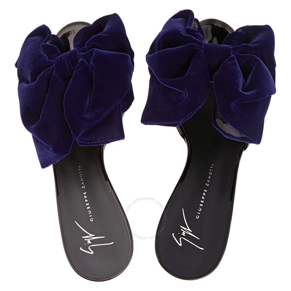 Giuseppe Zanotti Ladies Bow-detail Leather High Mules